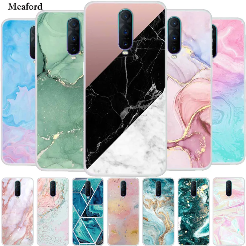 For Oppo RX17 Pro Case Marble Silicone TPU Soft Phone Back Cover Case For Oppo R17 Pro CPH1877 Funda Shockproof Fashion Coque