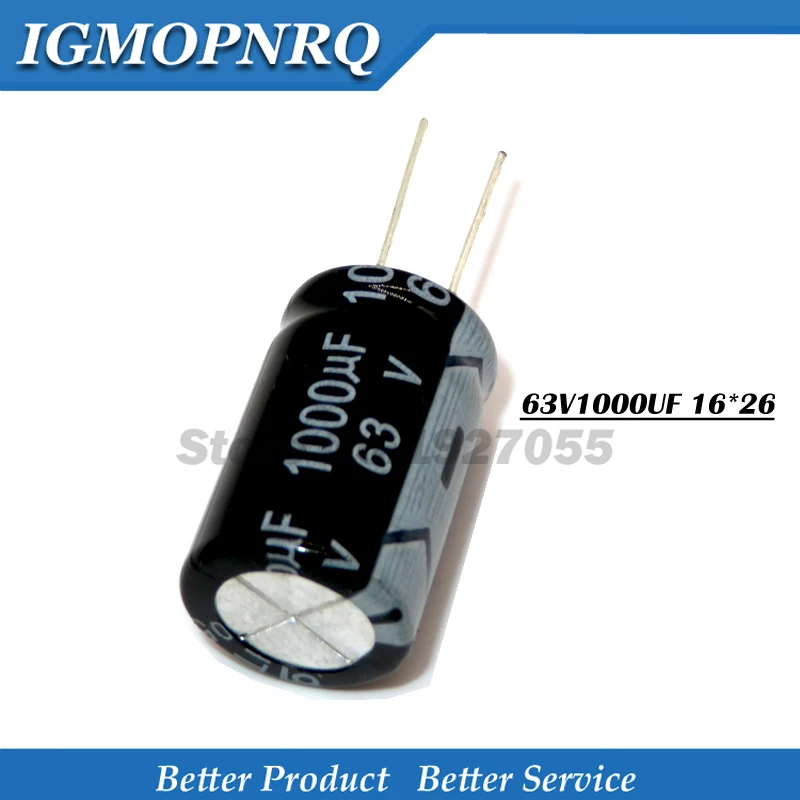 10PCS 63v1000uf 16*26 63v 1000uf 16x26 1000uf63v  Electrolytic capa Electrolytic capacitor 63v1000uf new