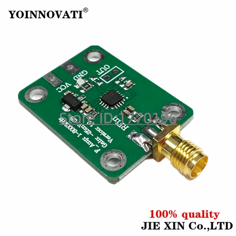 AD8318 1-8000MHz RF Logarithmic Detector Module - 70dB Dynamic Range for RSSI/Power Measurement, Wideband RF Power Meter