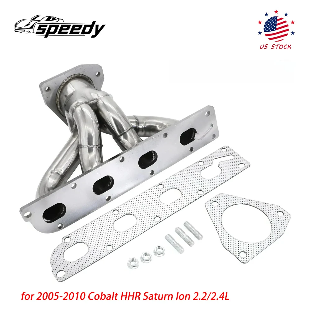 

Stainless Steel Manifolds Header for 2005-2010 Cobalt HHR Saturn Ion 2.2/2.4L Silver