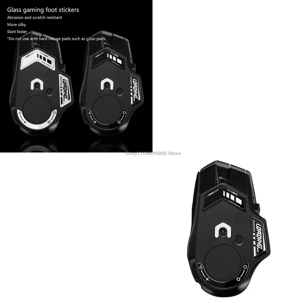 

Tempered Glass Mouse Skates Mouse Feet Pads for G502X Mouse Replacement Freely Mouse Moving Pad Thicker and Sturdier