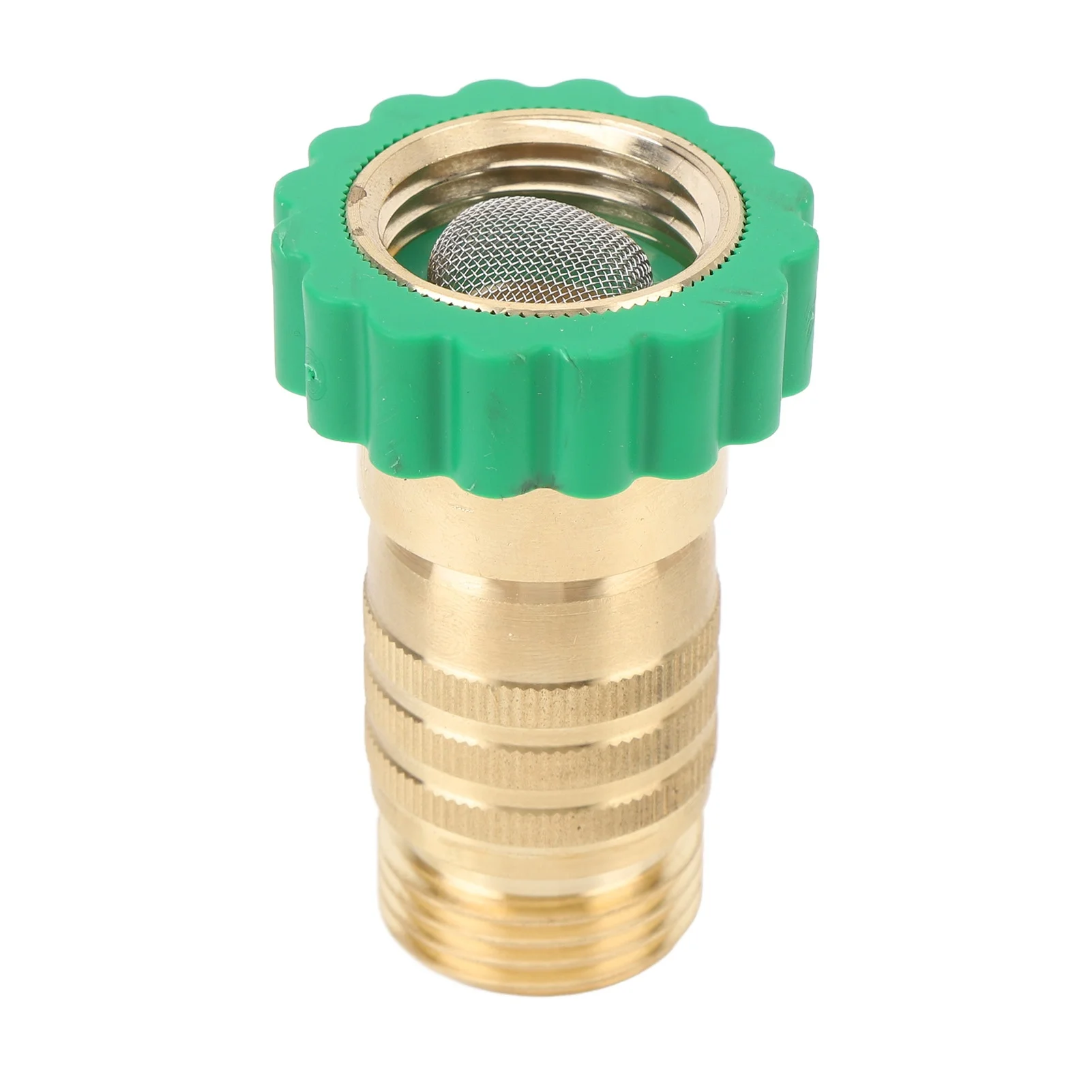 Water Pressure Regulator 50 to 55 PSI 3/4 Inch Thread Brass Inline Water Pressure Reducer for Camping Vehicle Trailers Motorhome
