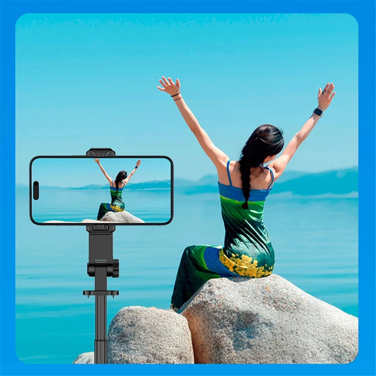 B43C Mini Selfie Vlog Monitor Mobile Bildschirm Smartphone Rückfahrkamera mit Version Projektion Fernfotografie