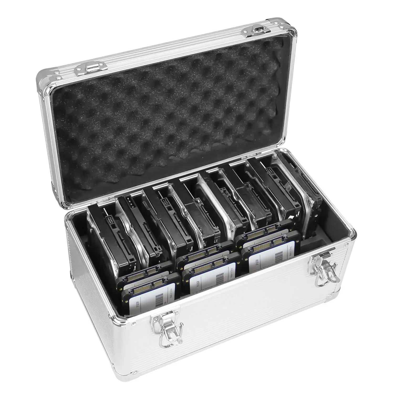 

Hard Drive Box Case, Storage and Protection 8 x Internal 3.5" HDD /6 x Internal 2.5" HDD