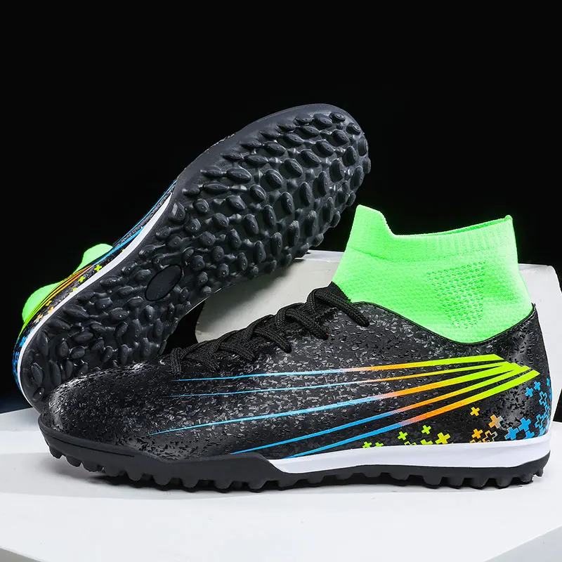 

2025 Football Shoes Professional Sports Football Shoes TF Broken Nail Teenagers Outdoors Training Specific Shoes Adult Wear Resi