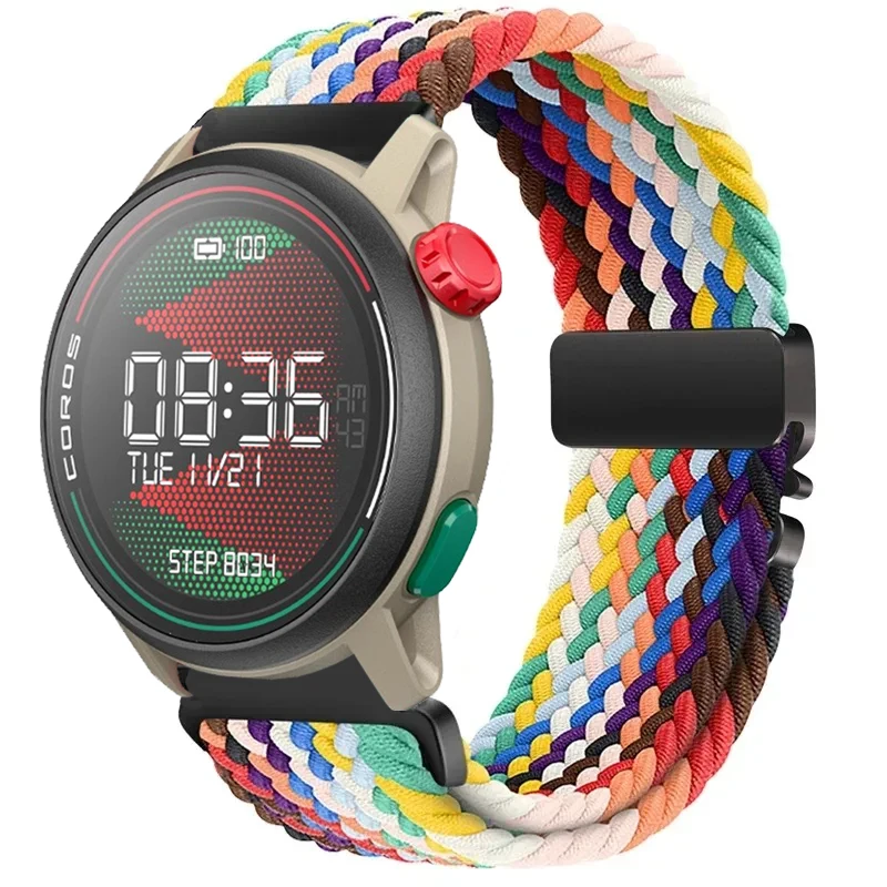 Nylon Braided Strap For COROS APEX 4 42mm/PACE 4-3-Pro Parachute Buckle Band For Suunto Vertical 2/Race 2-S CMF Watch 3 Pro Belt