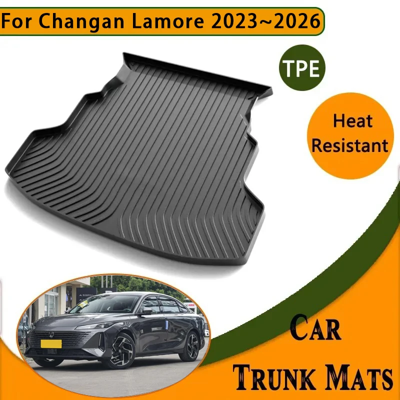 

Car Rear Trunk Mats For Changan Lamore Nevo A05 Eado 2023~2026 Waterproof Cover Cargo Liner Carpet Storage Pad Auto Accessories