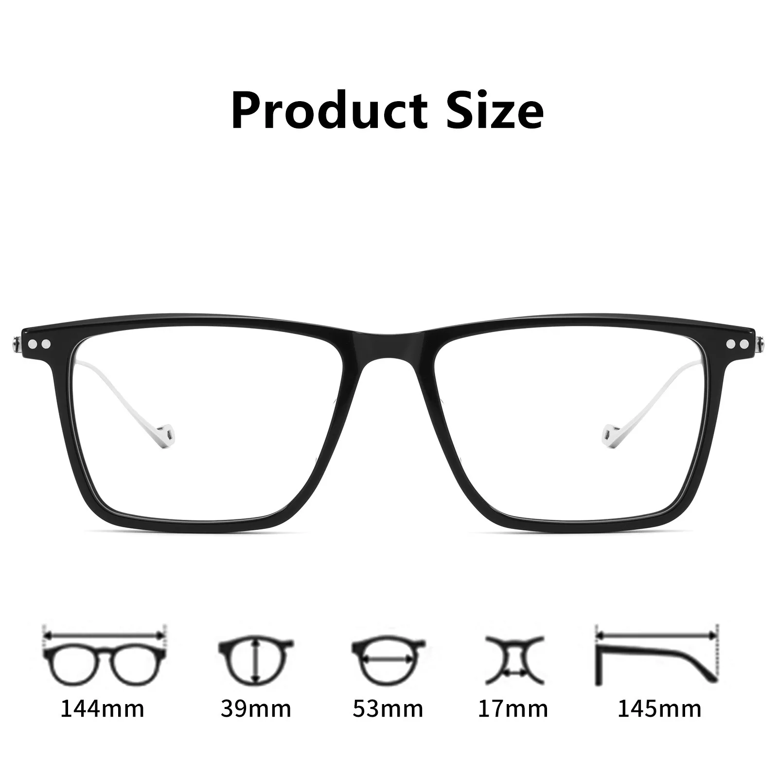 Tortoiseshell colored plate glasses pure titanium temple prescription glasses CR39 non spherical male and female myopia glasses