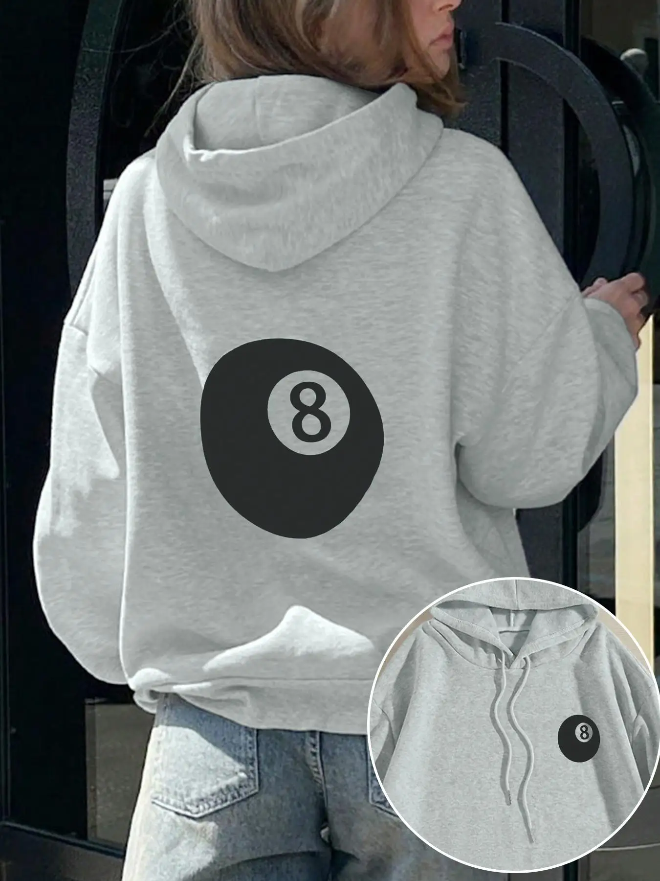 Plus Size Sweatshirt for Men, Casual Cartoon Pattern Knit Sweater, Loose-fitting Warm Top for Fall and Winter