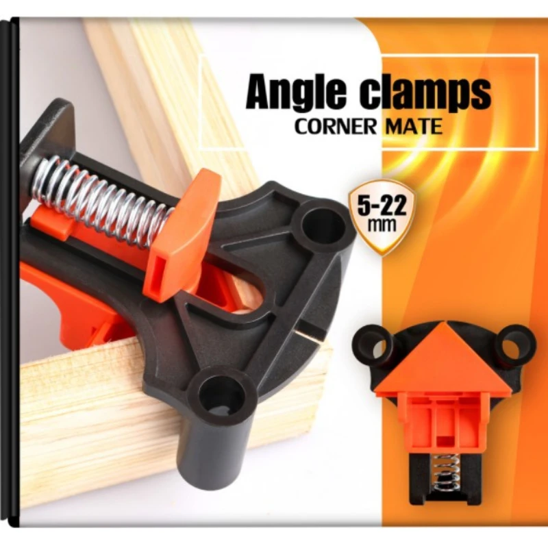 4 шт. угловые зажимы 90 °   Прямоугольные зажимы Деревообрабатывающие зажимные инструменты с регулируемым поворотным угловым угловым зажимом Фурнитура НАБОР ДЕРЕВЯННЫХ ЗАжимов