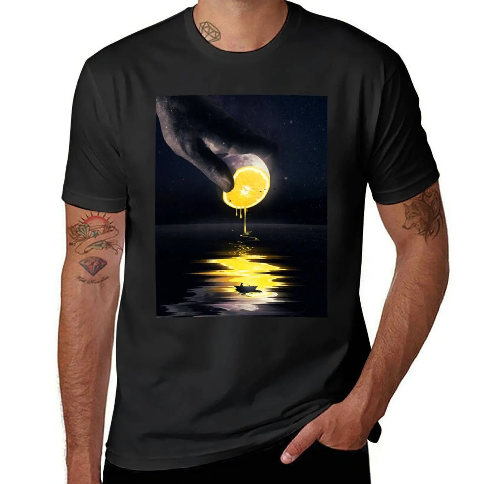 Le Moon T-Shirt customs design your own funnys heavy weight t shirts for men