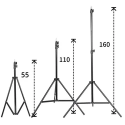 Universal Projector Tripod Stand Stretchable Projector Bracket Aluminum Alloy Portable Holder Adjustable Height for LCD Project