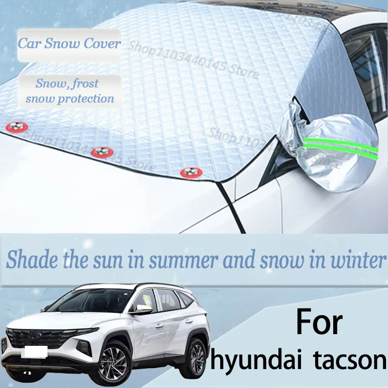 

For hyundai tacson car Snow Windscreen, Snow, Frost, Dust and UV Visor, Winter car clothing, thick magnetic