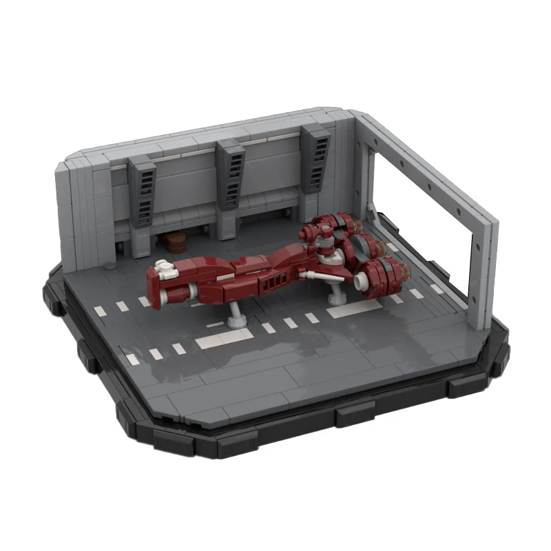 608 Parti MOC Star Batter Serie Cruiser Building Blocks Hangar Mattoni Modello Set Per I Bambini Assemblaggio Display Regali Di Natale Giocattoli