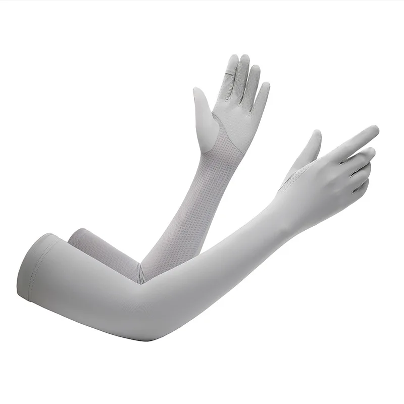 Gants d\'été anti-UV pour femmes, manches de bras, mode, mince, bout des doigts, écran tactile rabattable, glace, jMesh, cyclisme, conduite, femme