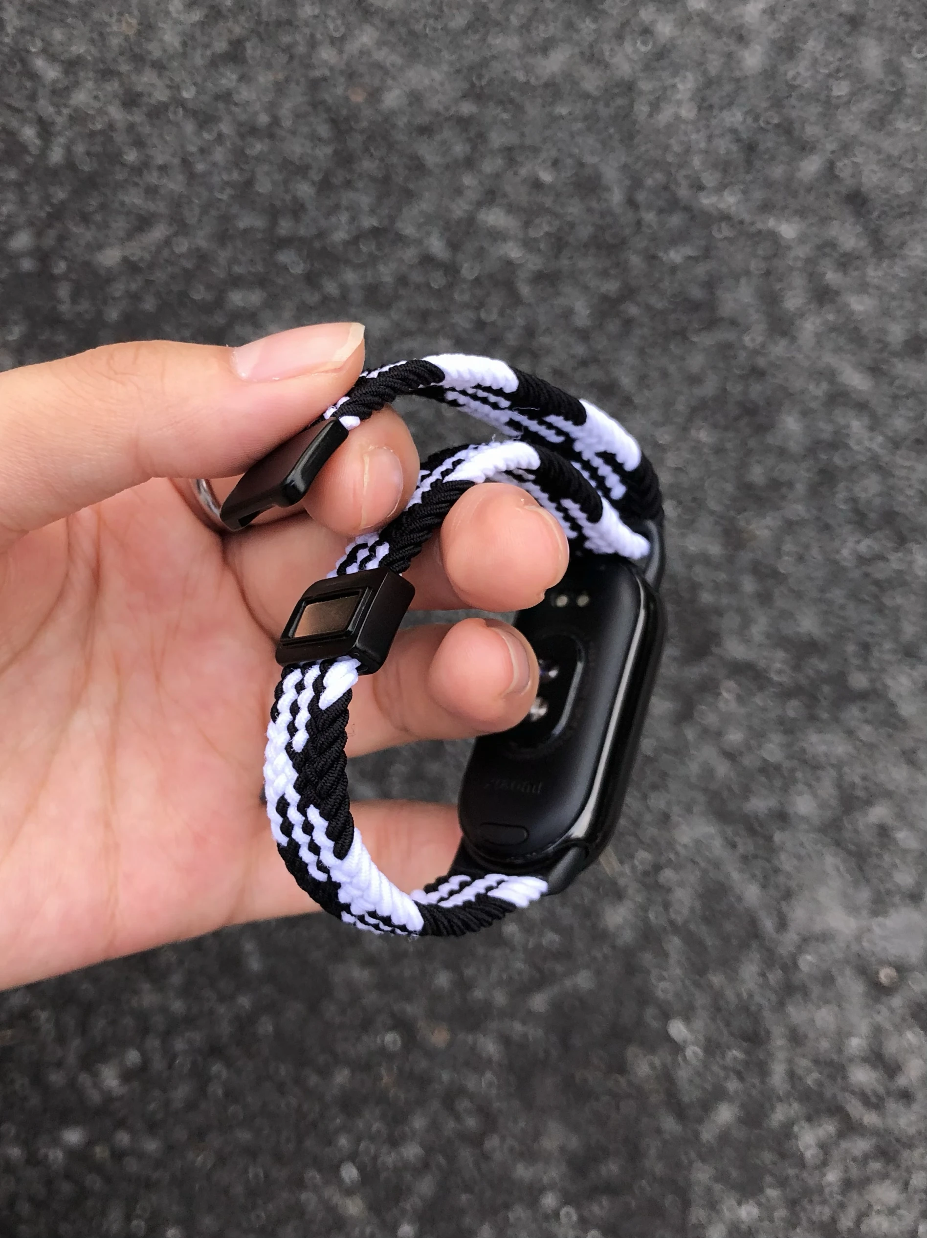 Kaker Storm loop braided magnetic suction suitable for Xiaomi 9 bracelet strap mi8 elastic soft knitted watch chain autumn