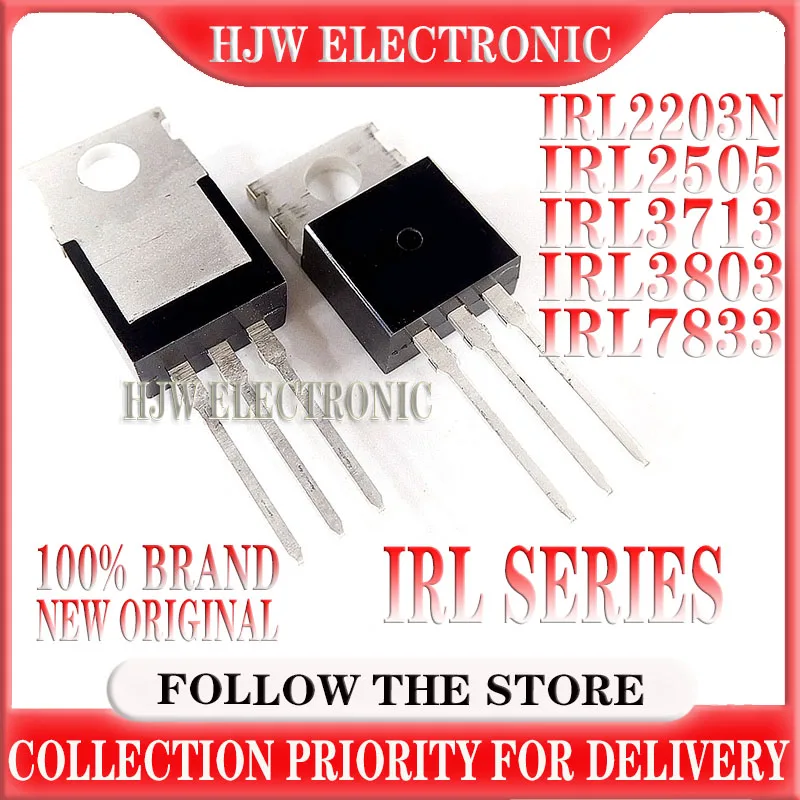 

10pcs Irl2203n Irl2505 To-220 Irl3705n Irl3713 Irl3803 Irl7833 Irl2203 Irl3705 To220 New Transistor