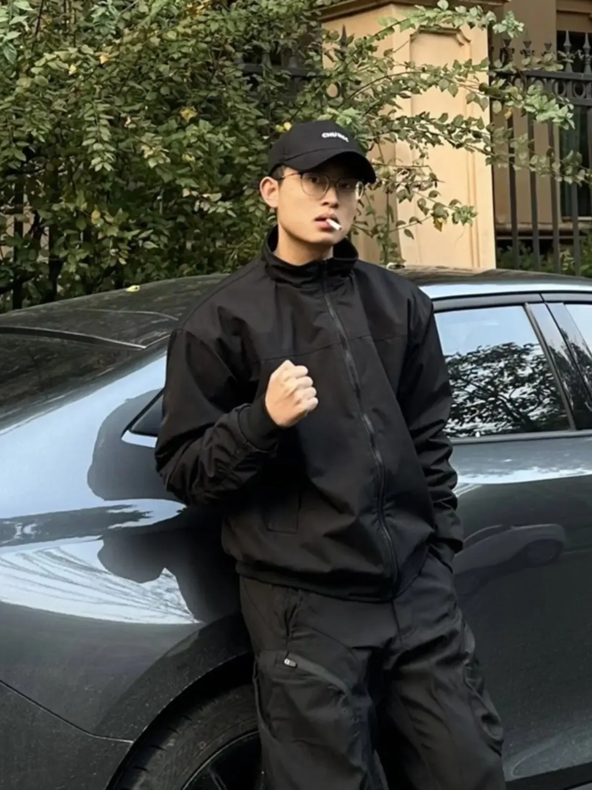 American Style Three-Proof Stand Collar Hard Man  Jacket Men's Spring Autumn Cleanfit Pilot Baseball Uniform Workwear Ou...