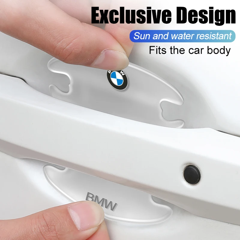 Transparent Car Door Bowl Handle Protect Stickers For BMW 1 2 3 4 5 6 7 Series X1 X3 X4 X5 X6 X2 X7 F10 F15 F16 F20 F30 F18 F25