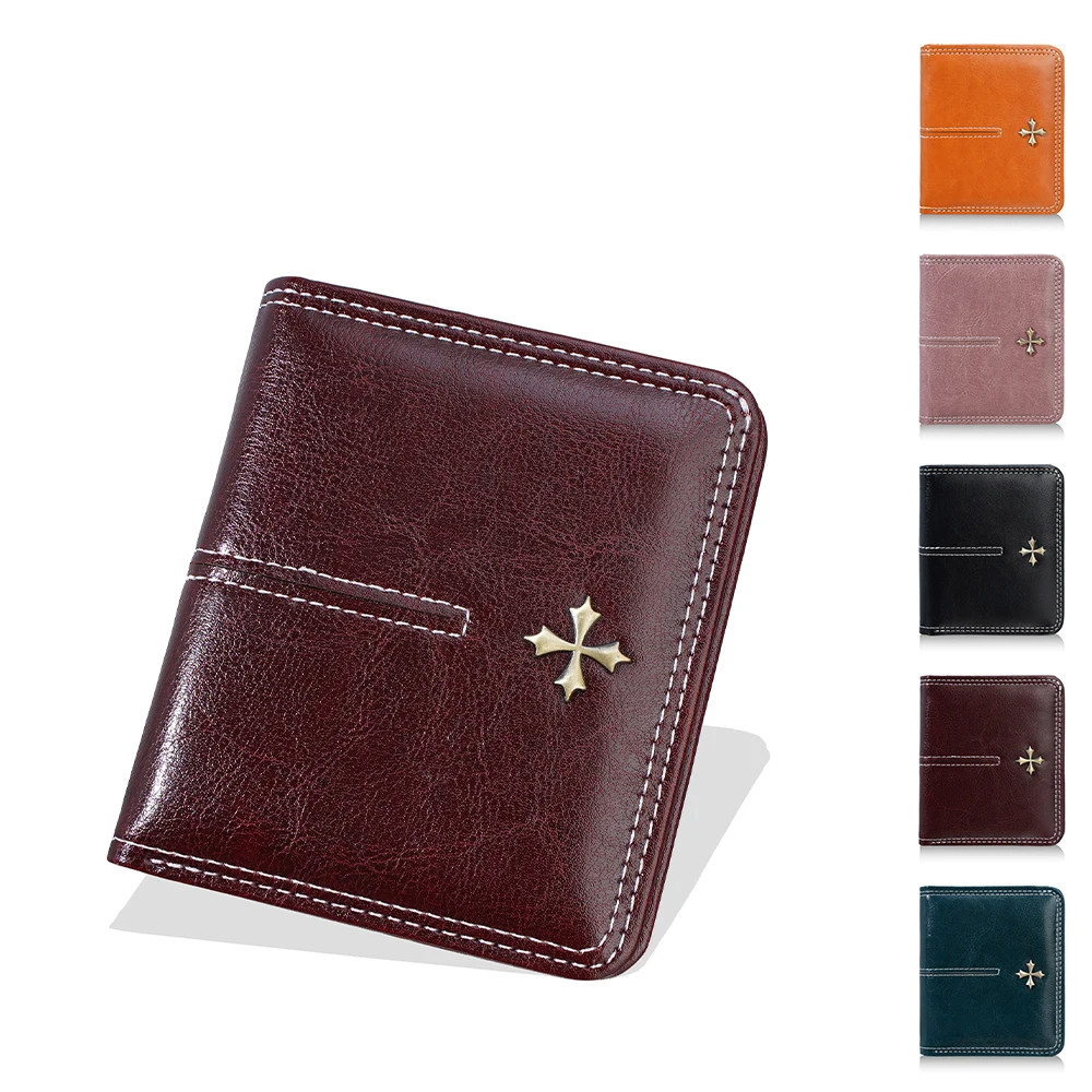 Carteira Feminina Ultrafina 1 Peça, Mini Carteira Curta com Botão de Pressão, Porta-Cartões com 70% de Desconto, Ideal para Uso Diário, Clutch e Porta-Moedas Feminino Luxuoso, Moderno e Versátil