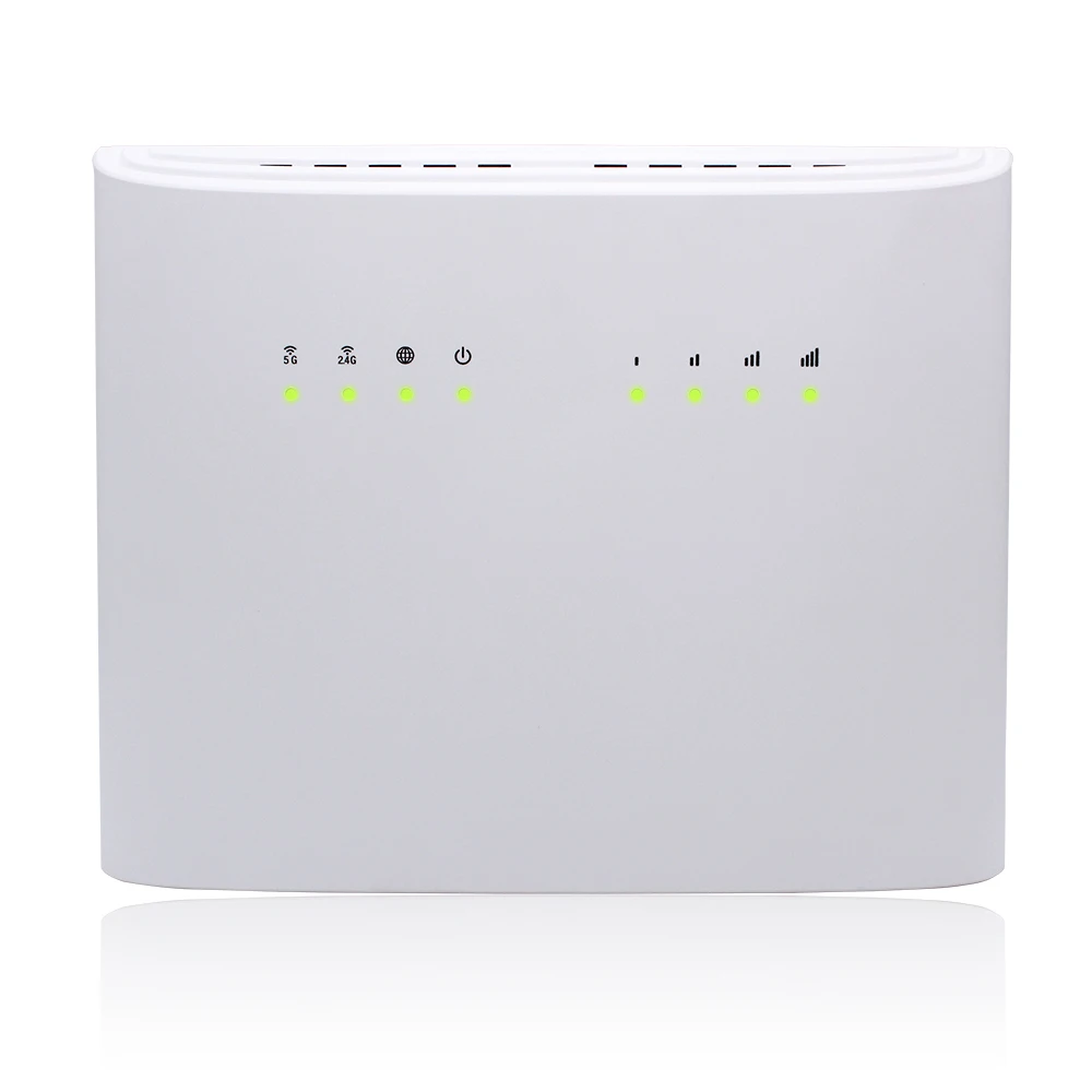 NR300 5G X55 Modem Sub6G Outdoor 5G CPE Indoor WiFi6 Gigabit Router 2.4G Frequency Support WEP Encryption VPN Certified Rohs
