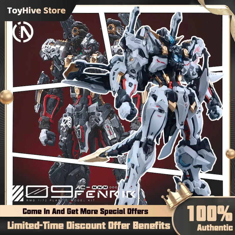 【IN STOCK】IN ERA+ RMD 1/72 FENRIR Infinite Dimensions Wolf King Barbatos Alloy Skeleton Assembly Plastic Model Kit Toy Gift