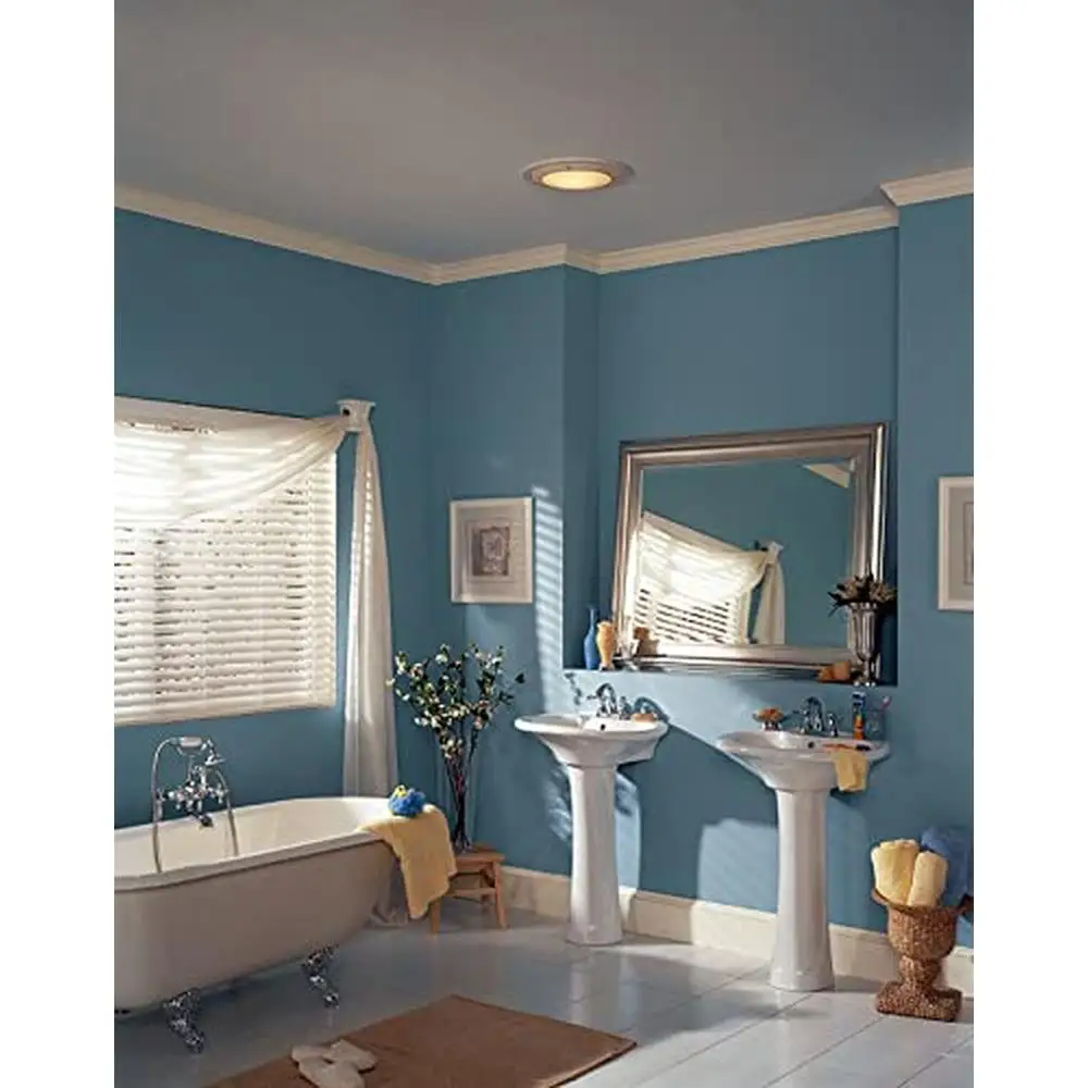 100 CFM Bathroom Exhaust Fan with Modern Design and UL Listed Safety Shower Use