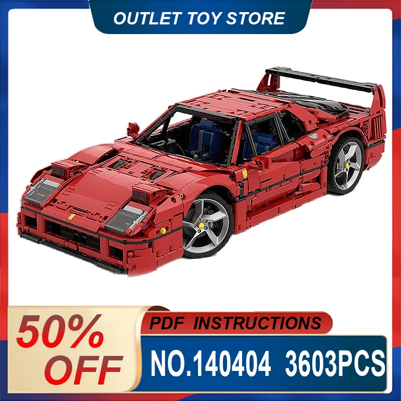 

New Technical MOC- 140404 Super Sprots Car Model Building Blocks Brick DIY Toys Assembly Birthday Christmas Gifts For Kids