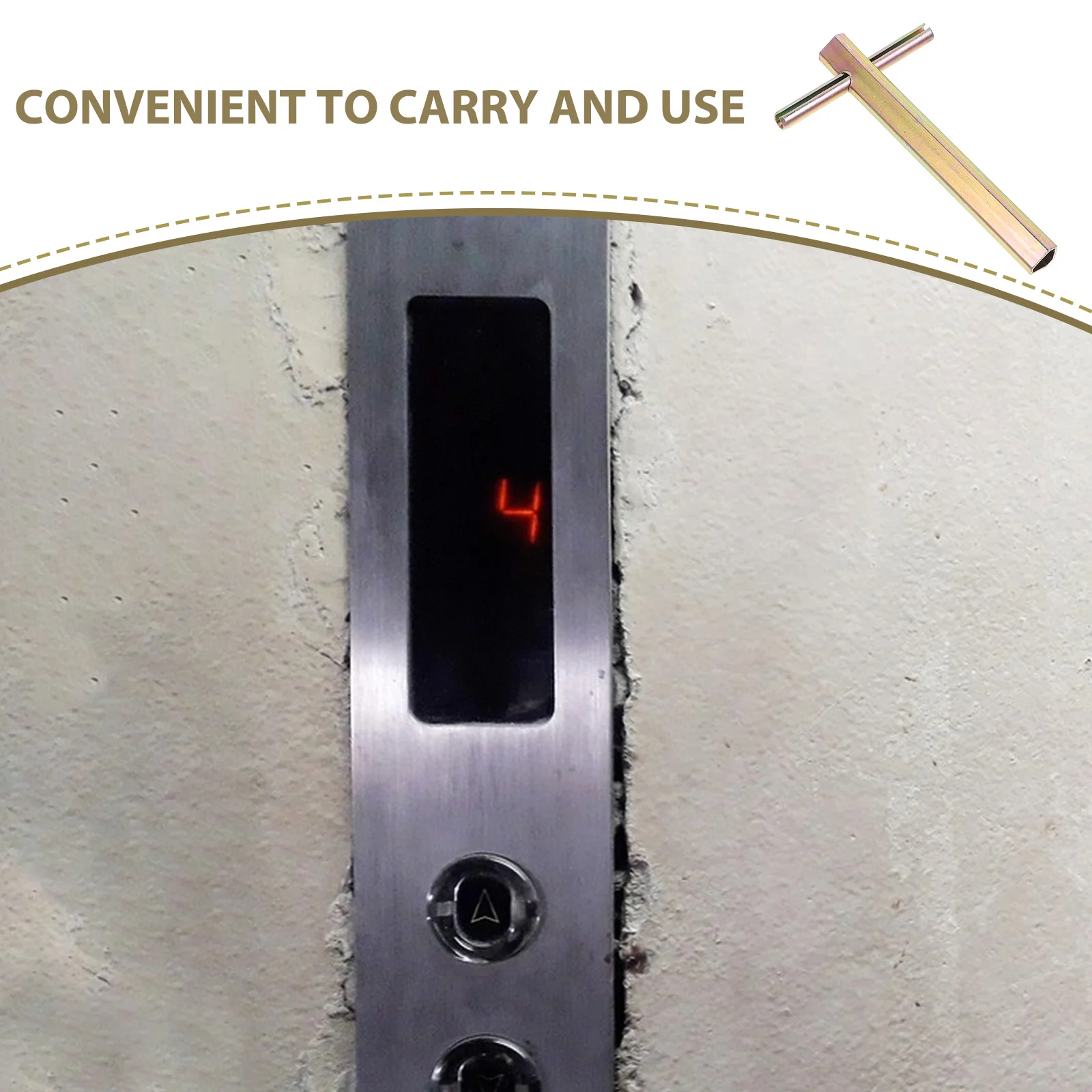 Triangle Elevator Door Key for Elevator Door Keys Socket Universal Utility Keys for Elevator Emergency Lift Door Triangle Panel