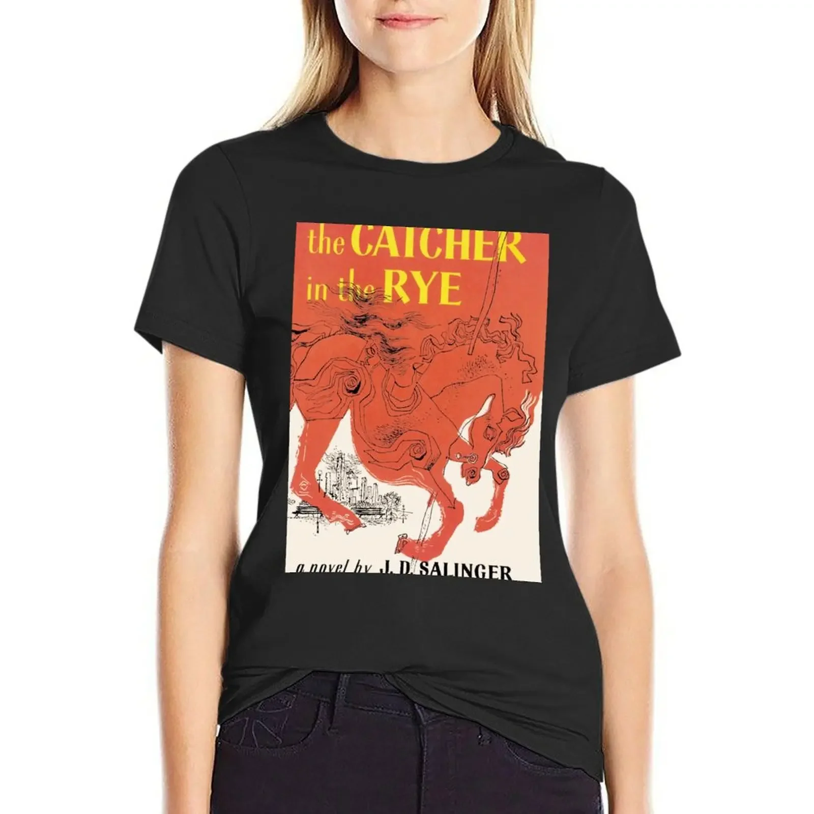 

Catcher in the Rye vintage book cover T-Shirt cute tops lady clothes kawaii clothes tshirts woman