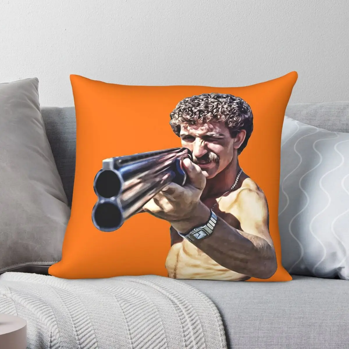 Graeme Souness Pulled The Trigger Square Pillowcase Polyester Linen Velvet Printed Zip Decorative Pillow Room Cushion Cover 18