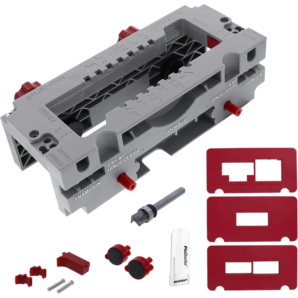 듀얼 클램프 도어 힌지 모티싱 지그 완벽한 힌지 설치 및 모티스 라우팅 키트