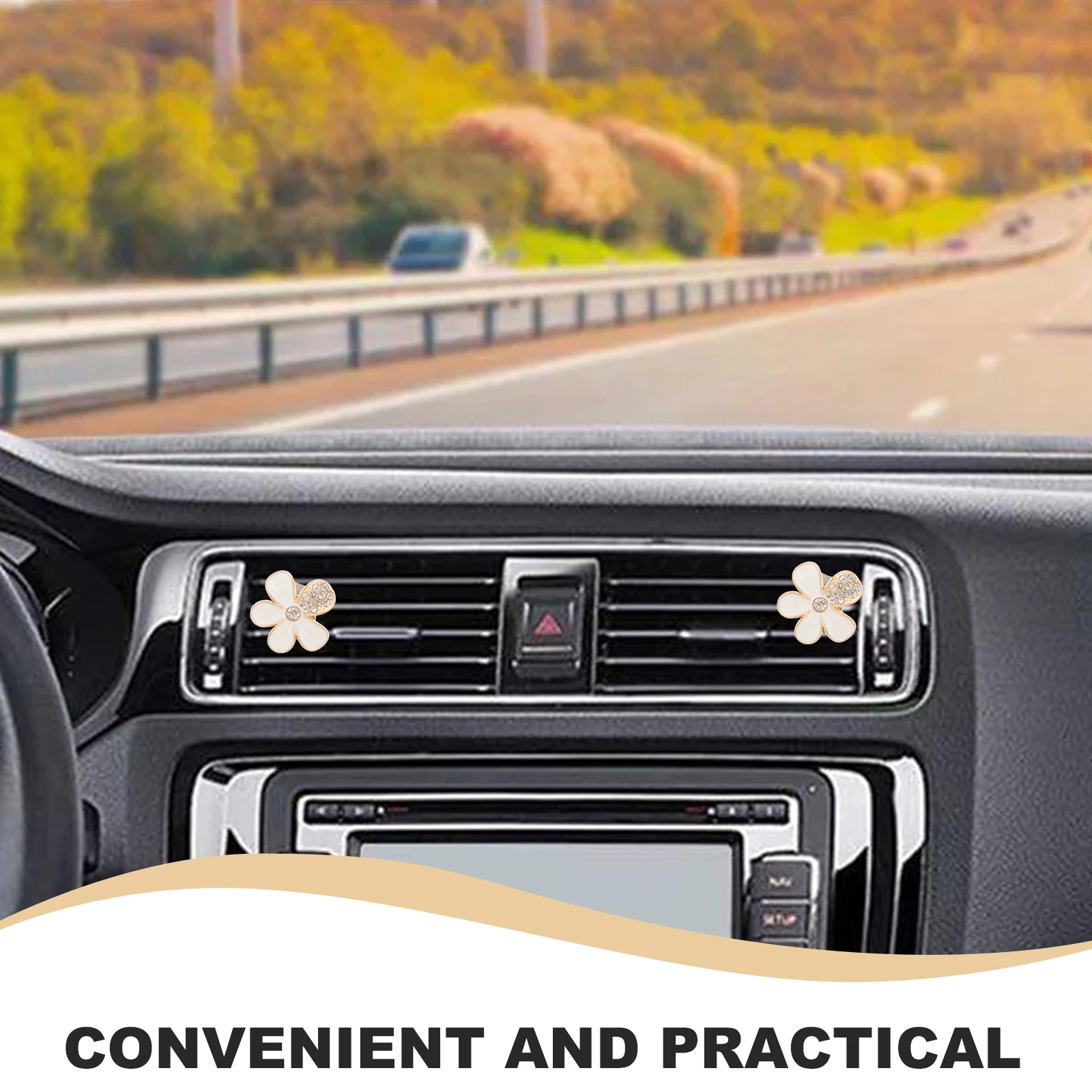 

3 Pcs Car Air Outlet Decoration Vent Clips Diffuser Interior Cute Plastic Conditioning Accessories