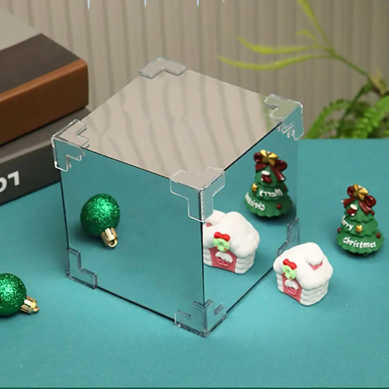 عيد الميلاد DIY المكعب السحري الديكور USB LED اليدوية مضيئة سطح المكتب الحرف المواد عيد الميلاد سانتا كلوز الحلي ديكور #4