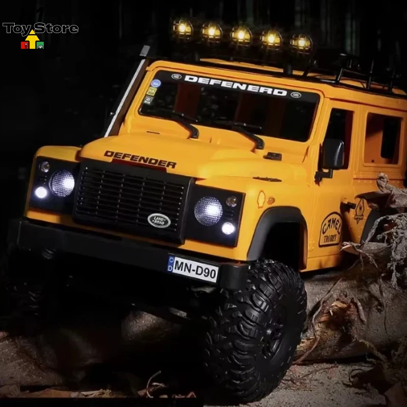 

MN98 Collector‘s Edition Defender D90 RC Truck Camel Trophy Themed 4WD Rock Crawler Professional Grade Model for Adults & Teens