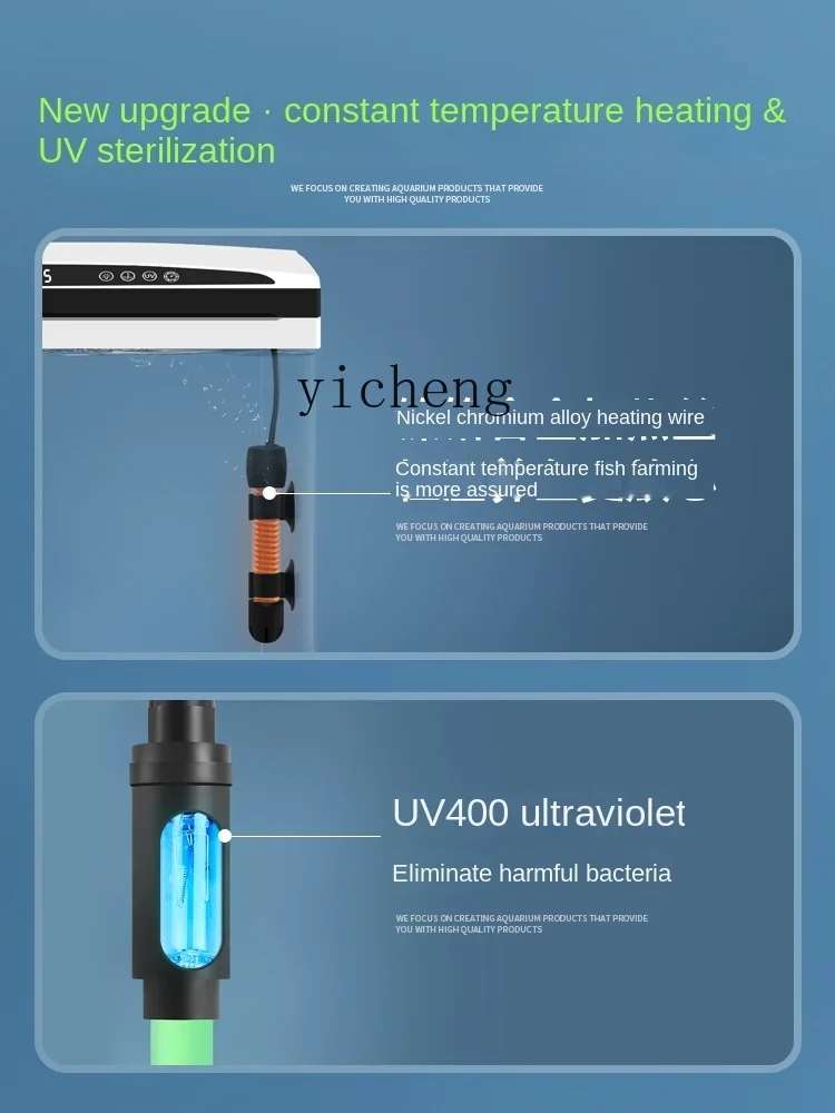 Imagem -04 - Yy-temperatura Constante Inteligente Fish Tank Pequeno Aquário Paisagismo Sala Novo