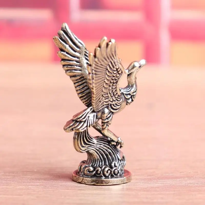 Hot 1Pcs Qingluan Bird An Ancient Divine Beast Figure Home Decor Qingluan Fire Phoenix Retro Decoration Table Craft Ornament