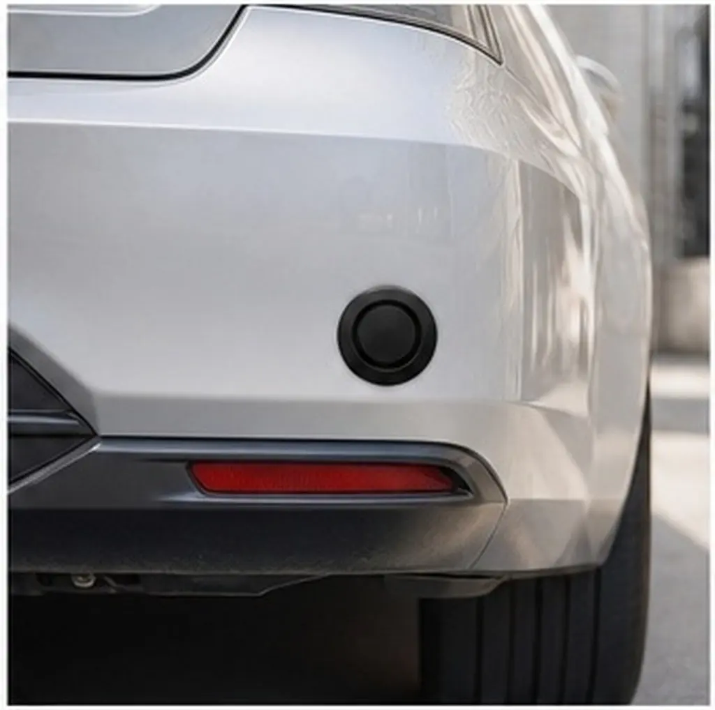 12Pcs Bumper Sensor Hole Covers Plastic Black 25-26Mm Front Rear Parking Sensor Caps Car Bumper Protection Car Rear Dust Cover