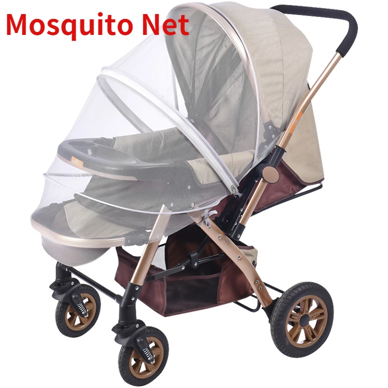 Mosquito Net Stroller Full Cover Universal Zipper Encryption To Increase Anti-mosquito Net Cover Children's Umbrella Car