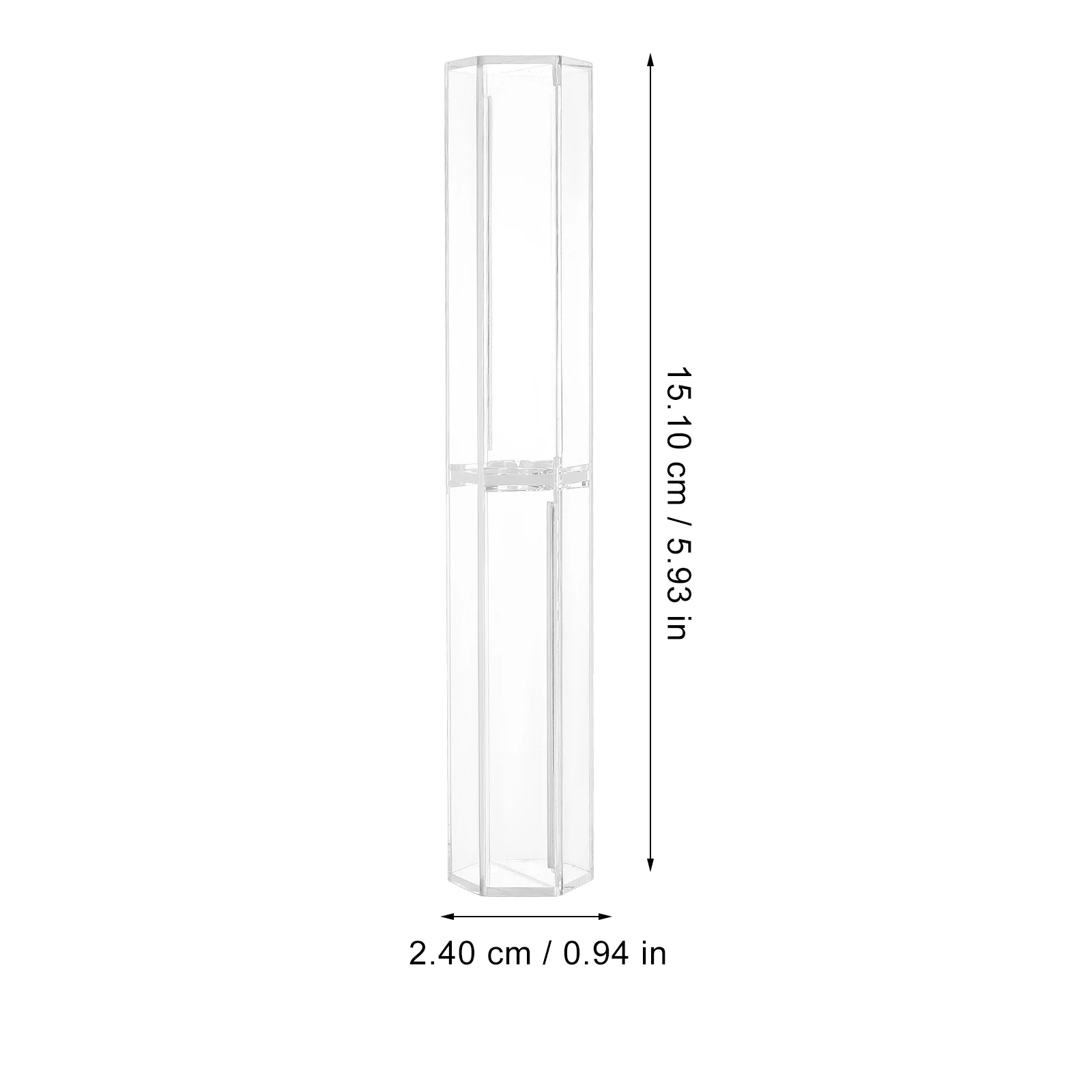 

10pcs Hexagonal Case Transparent Gift For Pens Pencil Stationery Organizer Clear Pen Holder Empty Pen Boxes Gift