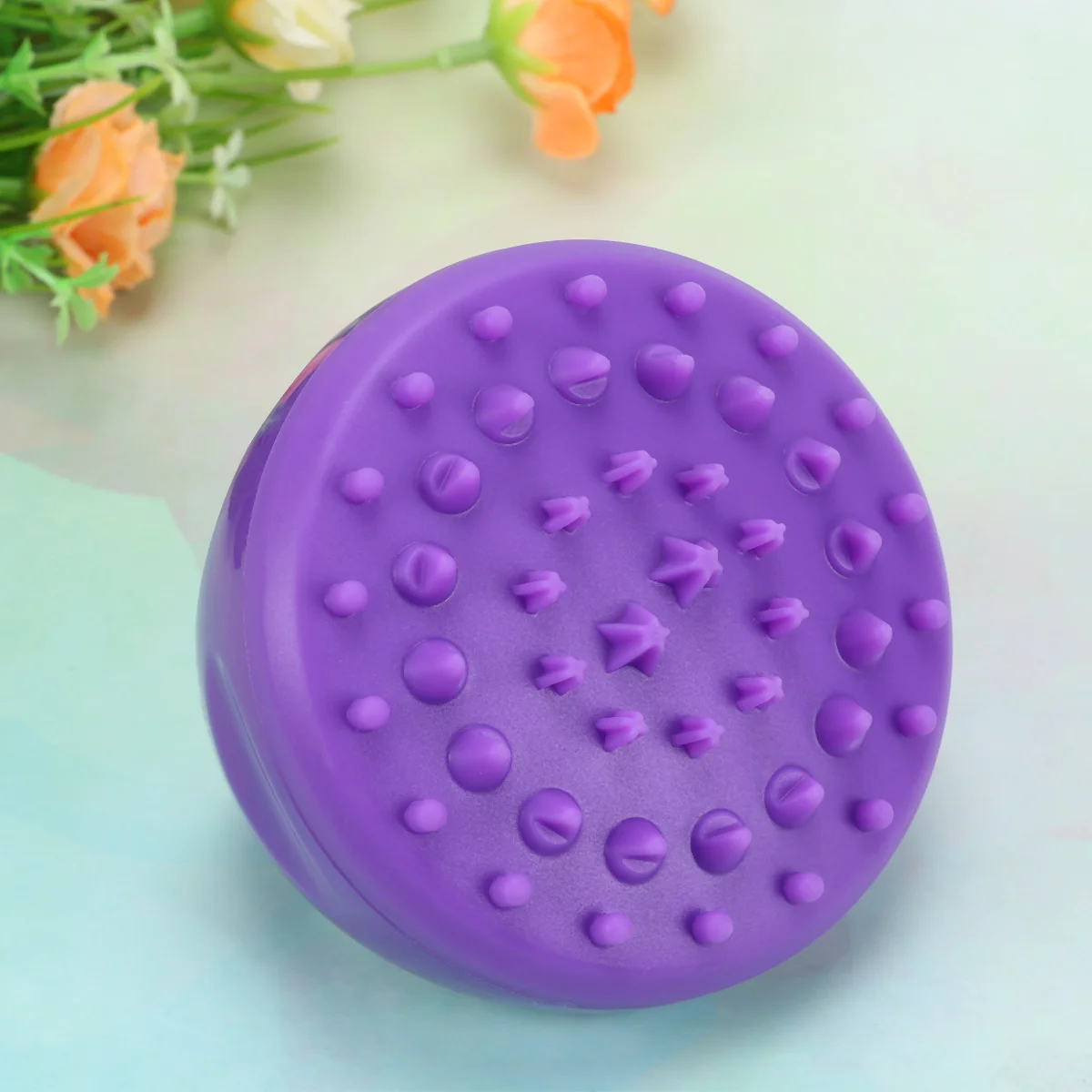 

Shower Brush Purple Soft Bath Brush Deep Scrubber Body Exfoliator Smooth Skin Massage Tool for Men Women
