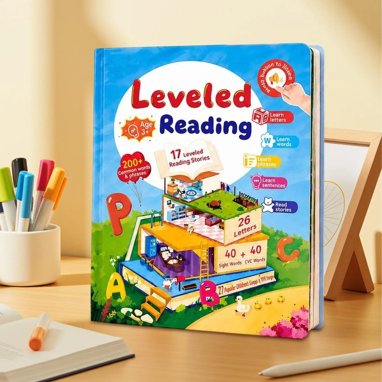 Books With Sound For Kids Literacy Development Early Learning Audiobook Interactive Educational Books For Boys Girls
