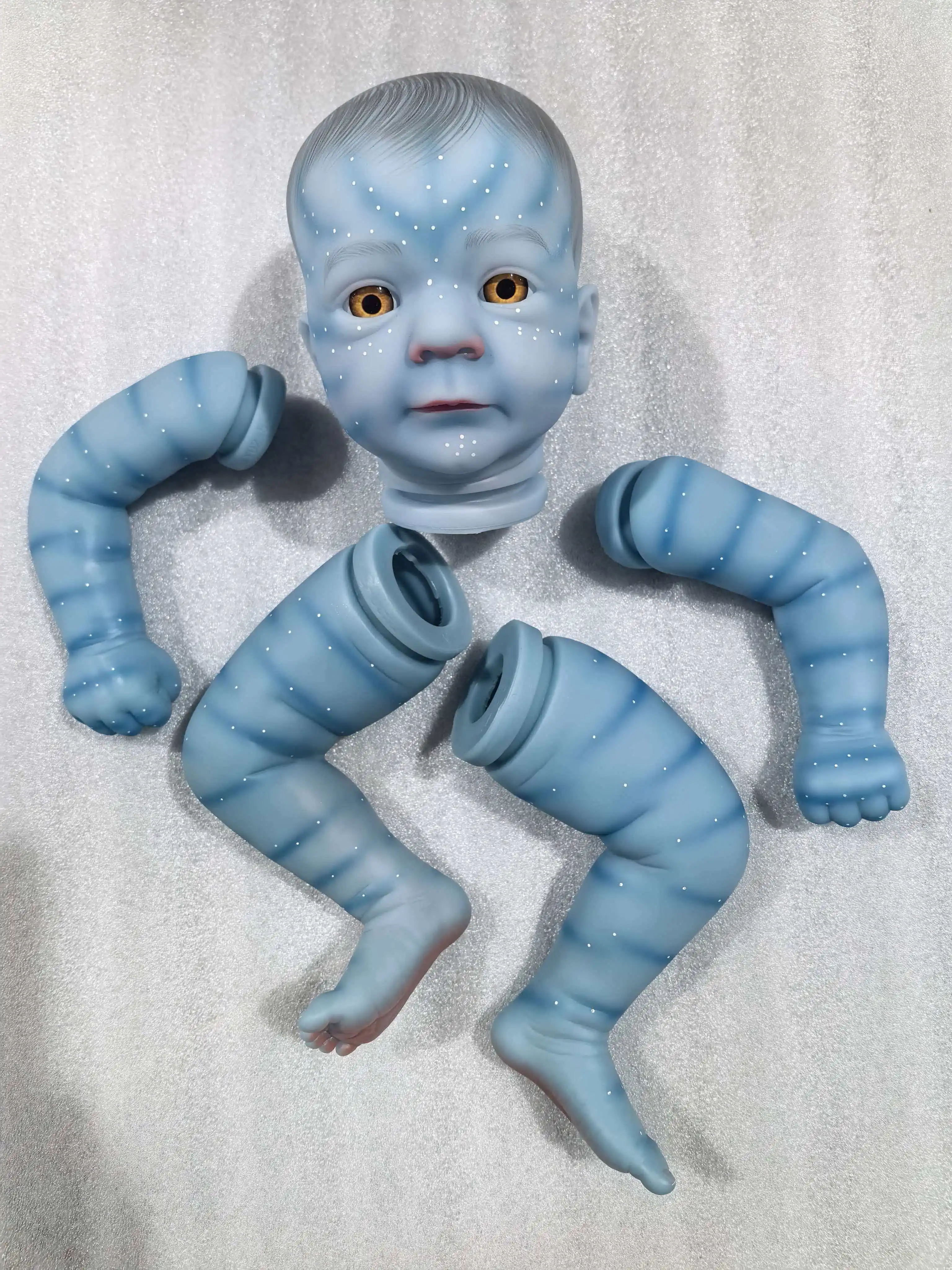 

NPK 18-дюймовый Fecilia Avatar Woodland Реалистичный комплект кукол реборн-окрашенные незавершенные детали куклы для изготовления игрушек своими руками