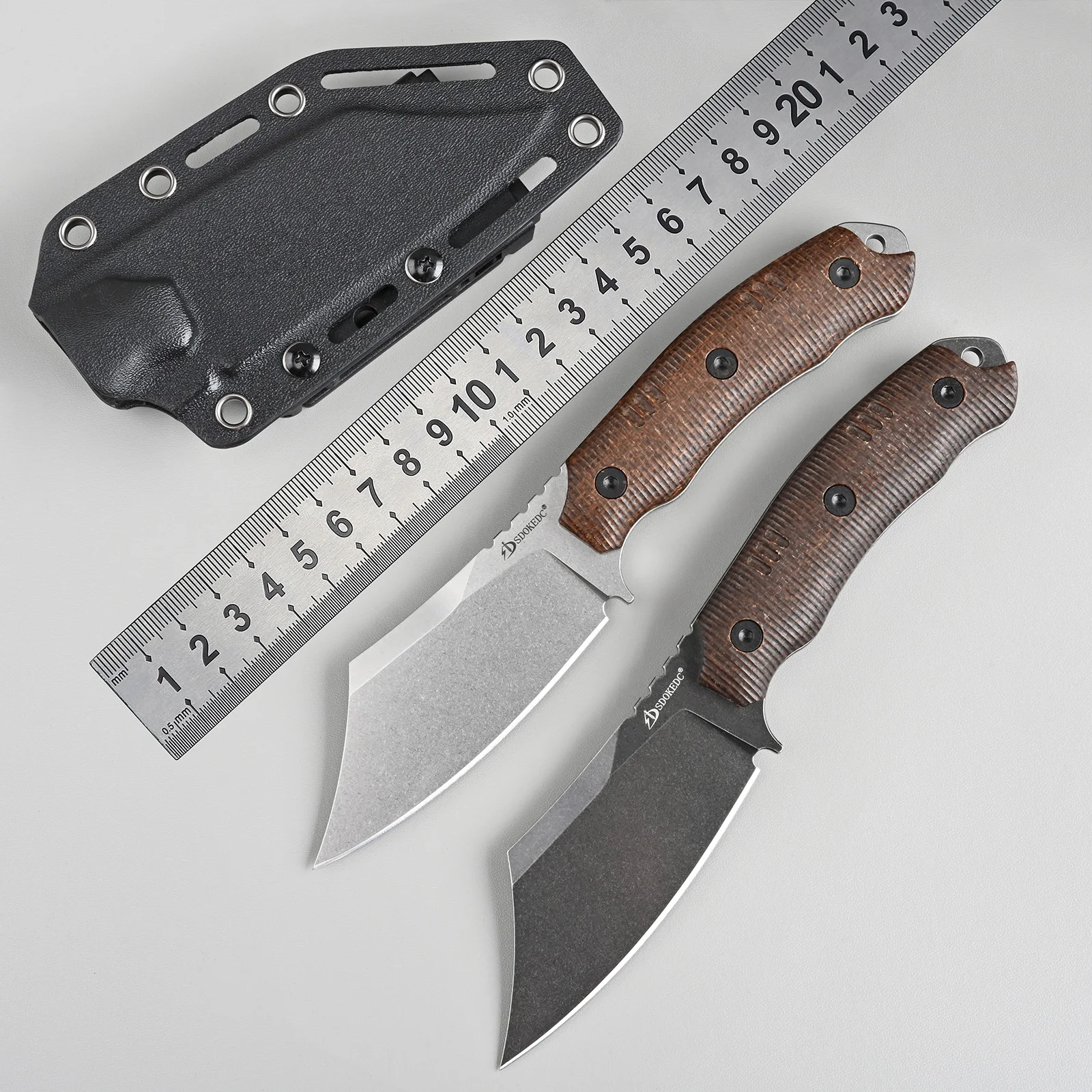 

Нож с фиксированным клинком из стали DC53 высокой твердости для охоты на открытом воздухе, для мужчин, для кемпинга, тактический, универсальный, EDC, для самообороны