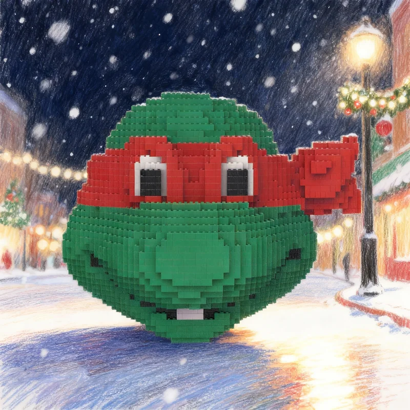 

3434 деталей MOC: Модель «Черепашки-ниндзя» (Teenage Mutant Ninja Turtles) — конструктор, архитектурная модель, DIY, идея для рождественского подарка, креативная игрушка