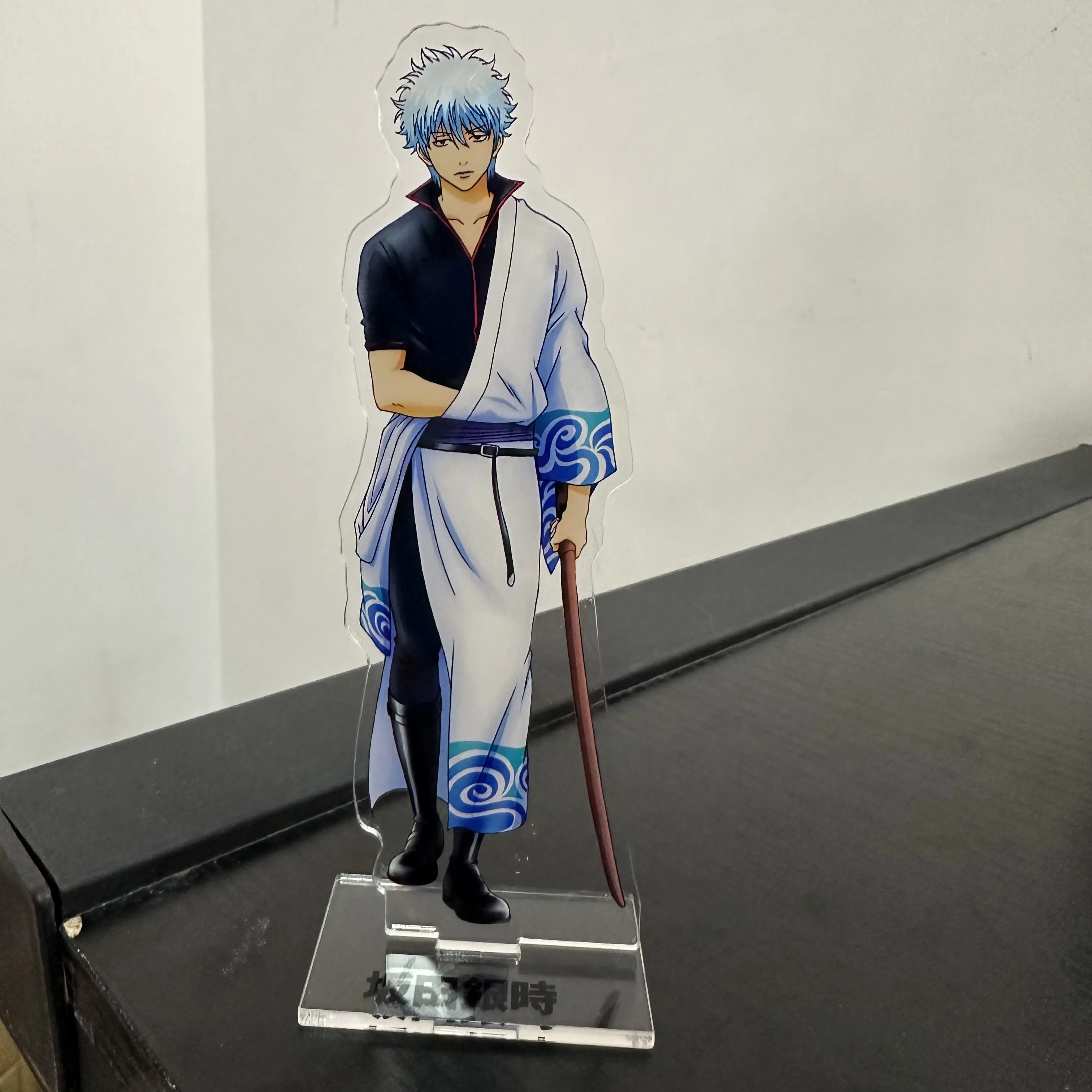 Anime Gintama Figures Takasugi Shinsuke Hijikata Toushirou Sakata Gintoki Cosplay Acrylic Stand Model Prop Fans Xmas Gifts