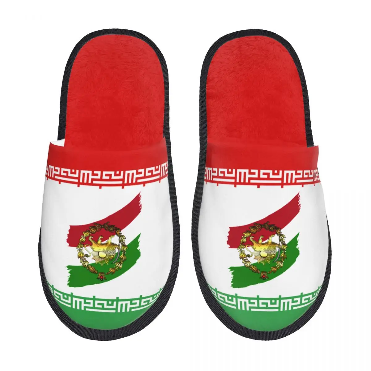 

Мягкие домашние тапочки из пены с эффектом памяти с флагом Ирана в стиле Пахлави для женщин, уютные, теплые, противоскользящие