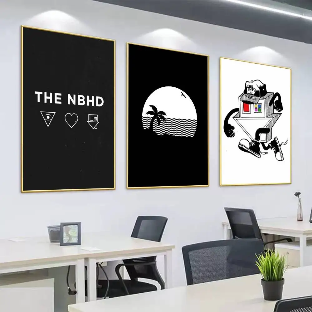 Póster de la banda pop The N-NeiGHboUrHoOd-D, pintura en lienzo para pared, decoración del hogar, para sala de estar, dormitorio