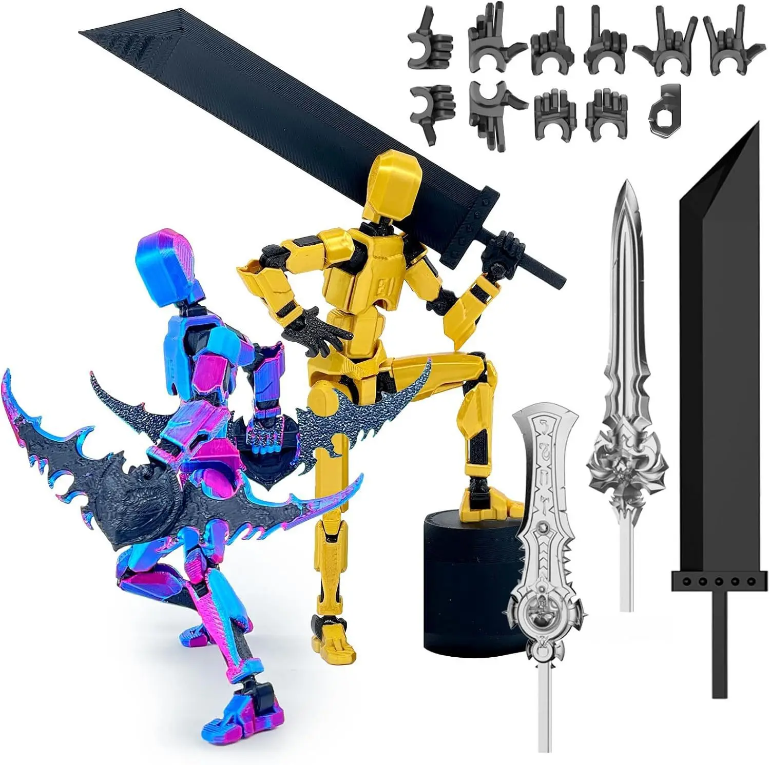 3D-Gedruckte T13 Actionfigur Mehrgelenkig Beweglicher Titan 13 Lucky Dummy Nova Roboter Actionfigur Geschenke – Detail 13