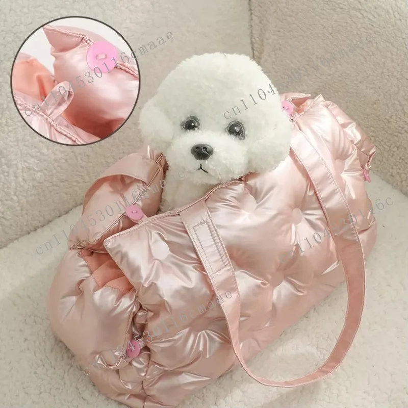 Stylish and Luxury Puppy Carrying Handbag Pet Travel Carrier Bag Outdoor Dog Cat Bags